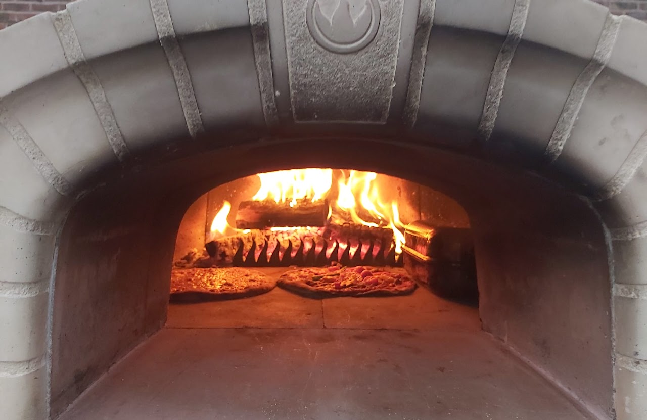 Pizza oven close-up